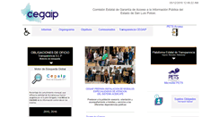 Desktop Screenshot of cegaipslp.org.mx